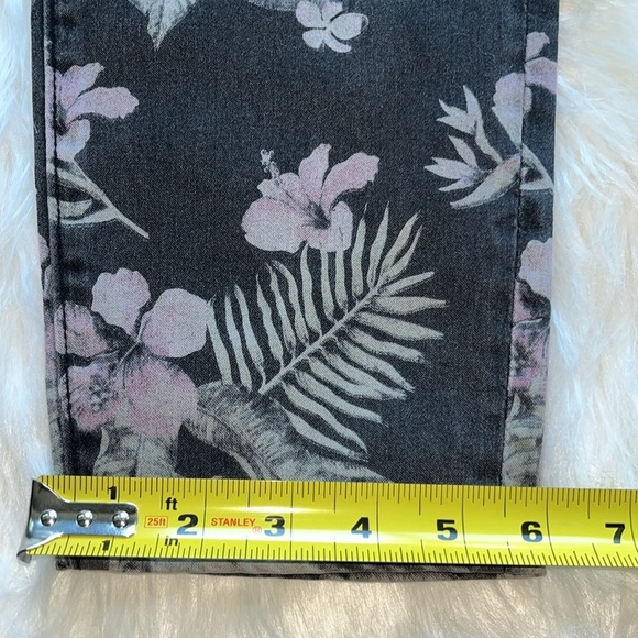 🆕 Juicy Couture Printed Black Floral California Skinny Women's Jeans Size 29 - Picture 13 of 13
